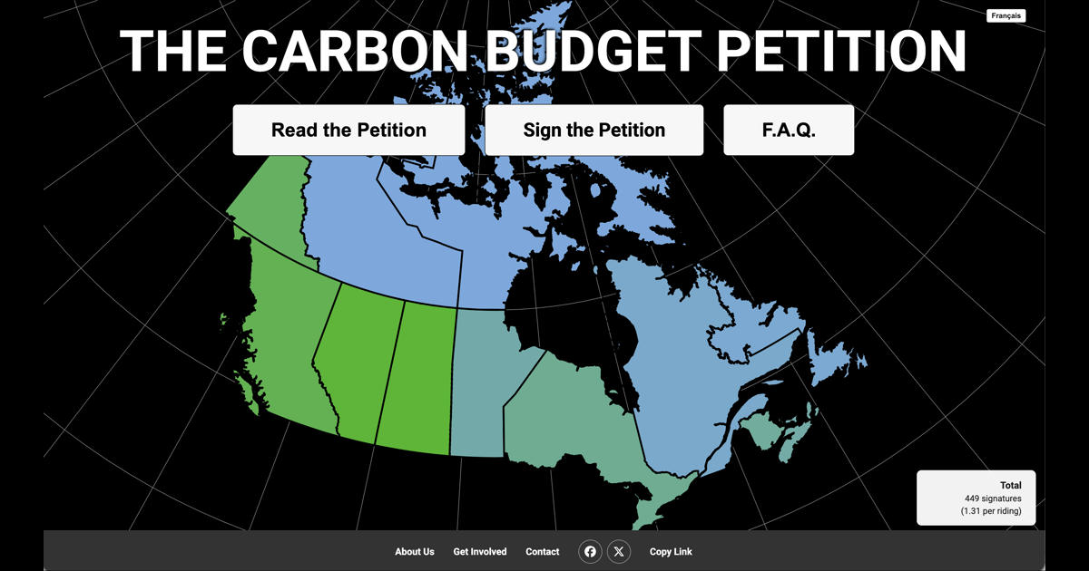 The Carbon Budget Petition